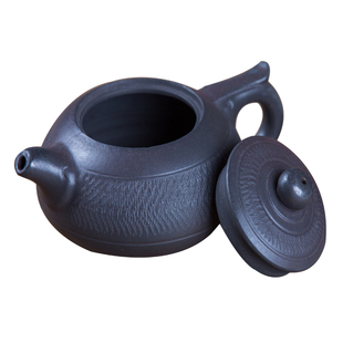 荥经砂锅朱氏砂器手工制作无釉磨砂壶 包邮