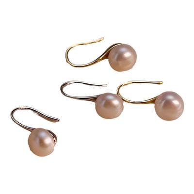 银奥女999纯银天然淡水珍珠耳钩