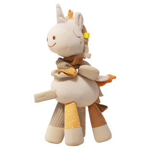 英国evoceler独角兽马年吉祥物公仔婴儿手握安抚玩偶娃娃毛绒玩具