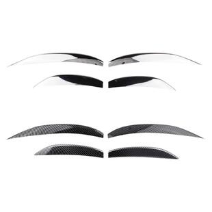 适用25款奔驰E级E260L大标前雾灯装饰亮条E300雾灯罩前杠刀锋饰条