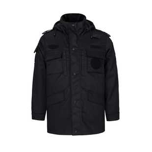 冬季保安工作服棉服冬装作训服棉衣男加厚防寒服大衣棉袄保安棉服