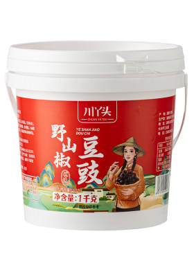 川丫头野山椒豆豉1kg大桶装