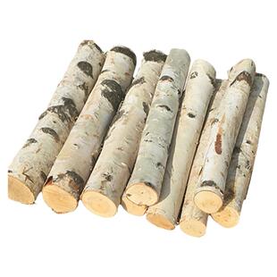 壁炉柴火干柴家用燃木取暖炉专用木柴白桦木材硬木壁挂炉装饰木头