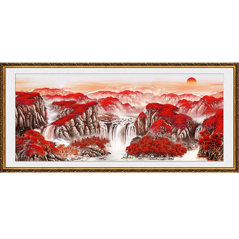鸿运当头旭日东升家居装饰画风景