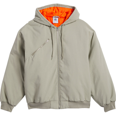 阿迪达斯男士拼接连帽保暖棉服