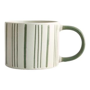 2个简约马克杯 陶瓷杯水杯女生家用咖啡杯高颜值办公室情侣杯微瑕