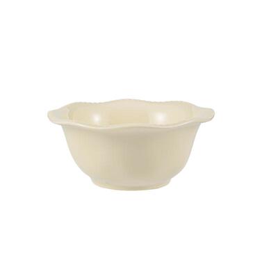 稻森陶瓷奶油风法式浮雕碗碟套装