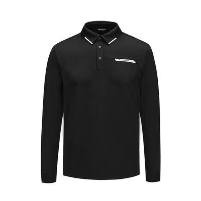 【舒适包裹】Munsingwear万星威高尔夫男士细腻长袖polo衫