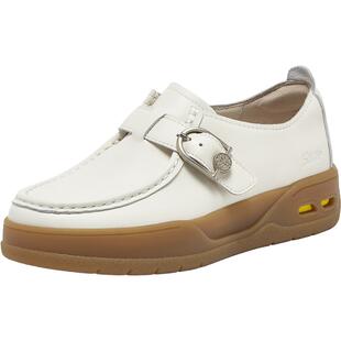 SKAP小麋鹿圣伽步女鞋2025秋季新款袋鼠鞋厚底时尚百搭女款休闲鞋