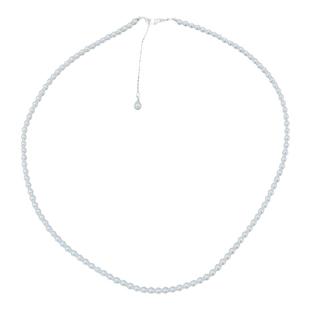 诸暨淡水无核珍珠3-4mm圆珠baby链5A锁骨链项链颈链强光白亮礼物