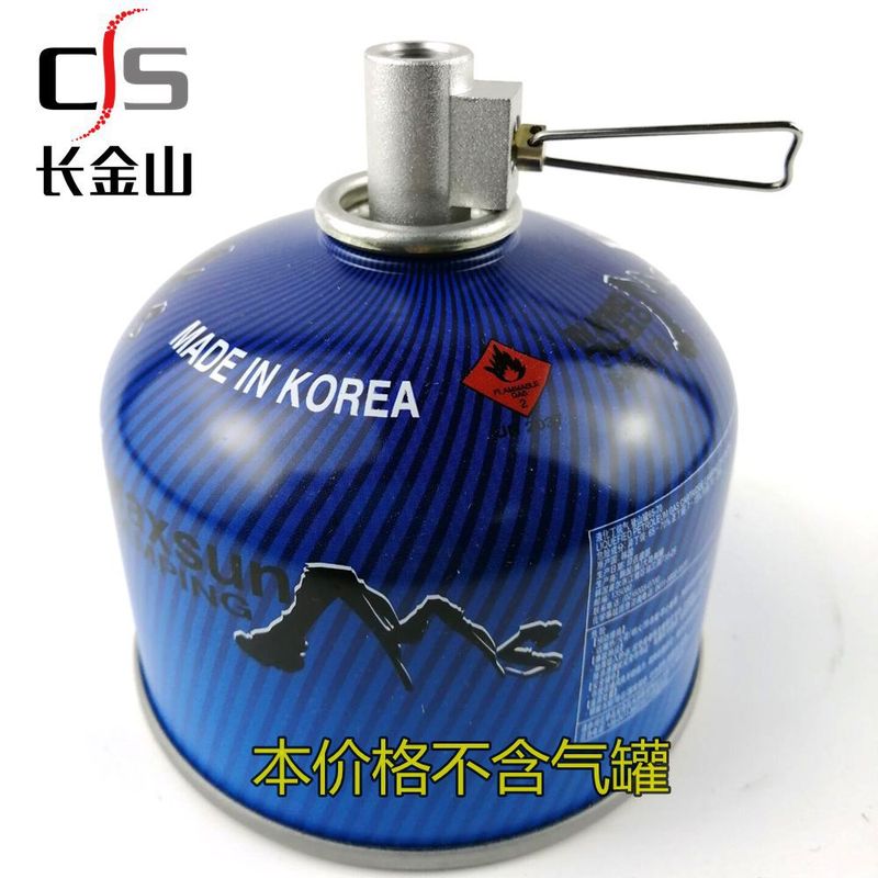 户外气罐充气阀 扁气罐互充转接头野营炉头充气长扁互导充气