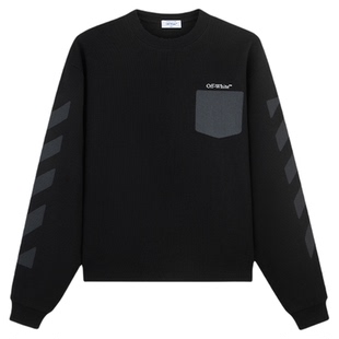 OFF-WHITE™情侣装新款多色圆领卫衣男女同款潮牌简约长袖上衣
