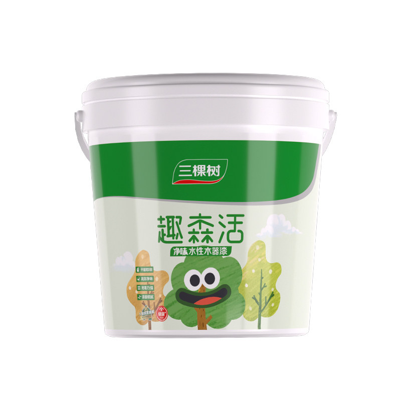 三棵树净味木器漆自喷漆家具翻新水性木器漆