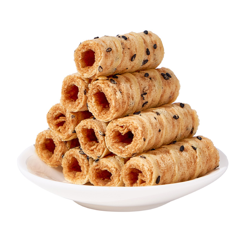 网红一口酥黄油鸡蛋卷饼干单独小包装年货休闲解馋小零食整箱批发
