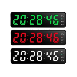 大数字时钟电子钟表时分秒显示客厅摆件电视柜桌面摆放壁挂式闹钟