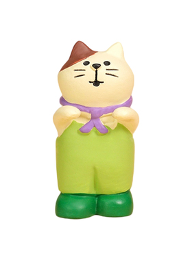 可爱猫咪推车解压摆件车载家居