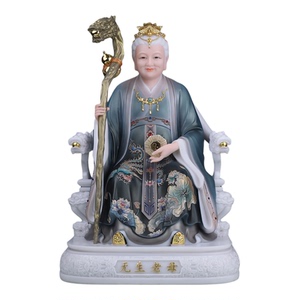 了凡居无声老母神像汉白玉彩绘