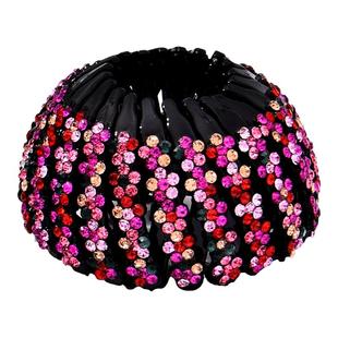 新品懒人丸子头饰卡子扎发马尾扣发夹鸟巢发圈盘发器抓夹韩国饰品