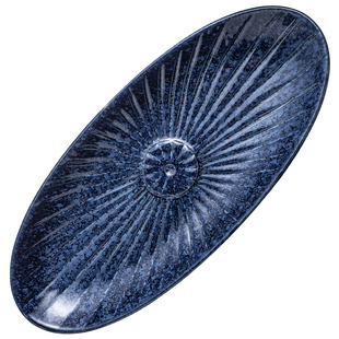 日式高级感寿司盘刺身盘商用家用鱼盘蒸鱼盘子微波炉烤箱盘饺子盘