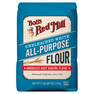 鲍勃红磨坊进口未漂白中筋面粉面包粉蛋糕粉饼干家用烘培小麦粉