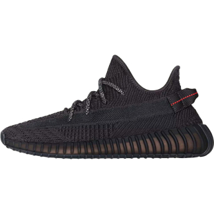 Adidas/阿迪达斯正品YEEZY 350V2男女镂空黑魂黑天使跑步鞋FU9006