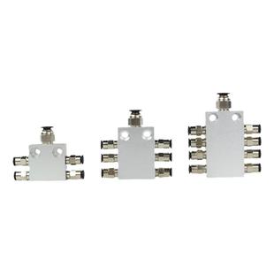 机械手 多管路分气排气路分配器气路分流排气管接头 1进4/6/8气排