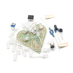 lm358心形灯套件 呼吸灯散件 diy 呼吸灯散件 电子练习板电子制作