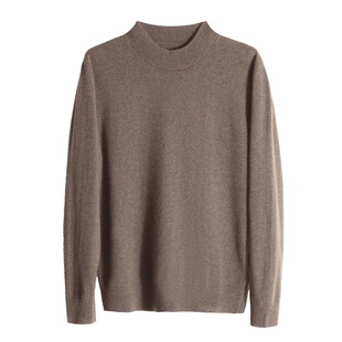 Mind Bridge羊毛衫男2024秋冬季新款羊绒圆领针织衫叠穿纯色毛衣
