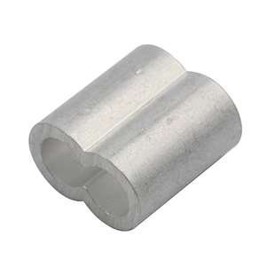 钢丝绳压制圆孔铝套单孔铝夹头锁扣圆形铝卡子1/2/3/4/5/6/8/10mm