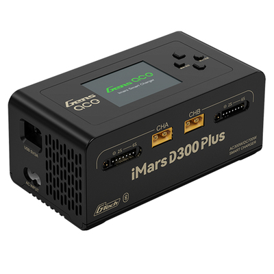 格氏IMARS D300 Plus 双通道智能平衡充电器双路二合一快速充电器