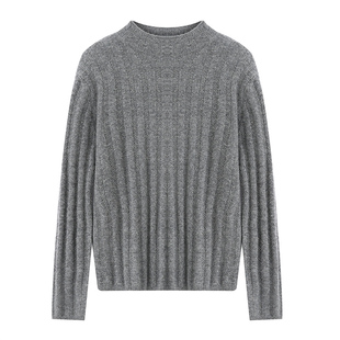 闪闪发光~100%小山羊绒衫女秋冬毛衣半高领显瘦内搭镶钻打底衫新