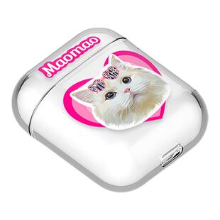 POOJI宠物定制耳机壳保护套透明airpods猫咪狗狗来图DIY礼物
