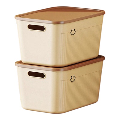 【拍1发2】2个装可叠放收纳箱子