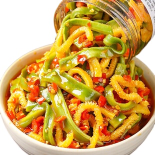 魔芋贡菜神器下饭菜香辣爽嘎嘣脆素毛肚网红小零食剁辣椒拌饭面酱