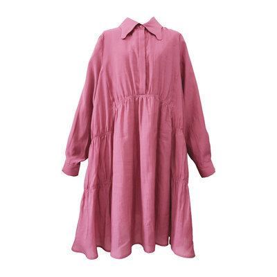 干爽垂顺中长款连衣裙