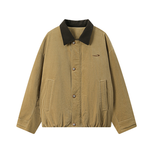 江南先生NewJNXS水洗丝绒触感撞色polo领皮标羽绒服保暖外套冬