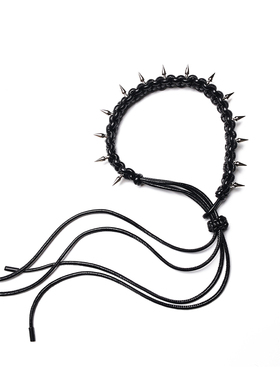 SINKing铆钉皮编男女项链手链