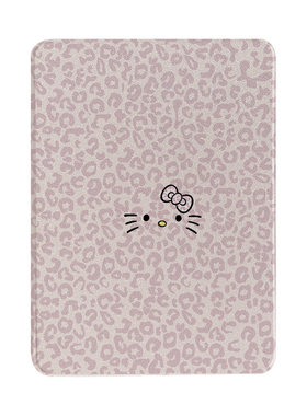 粉色豹纹猫咪适用苹果ipad保护壳