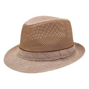 帽子男夏季草帽老年人爸爸夏天遮阳防晒礼帽老人男士爷爷老头凉帽