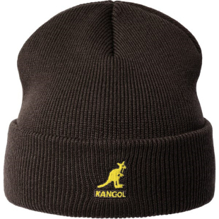 KANGOL Acrylic Cuff Pull On袋鼠经典刺绣保暖棉帽冷帽针织帽子