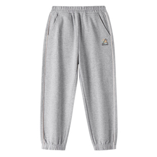 安奈儿童装男童针织单裤春新款休闲束脚长裤运动时尚卫裤