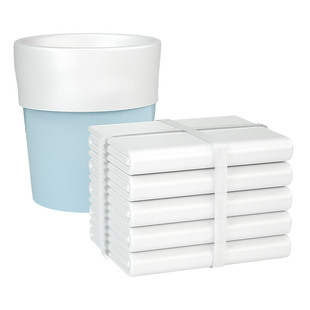 宾馆套房白色透明垃圾袋酒店专用加厚商用一次性平口小号批发塑料