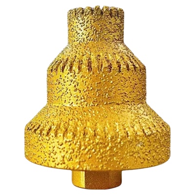 新款锯齿钎焊多用打孔宝塔钻头瓷砖岩板扩孔开孔器磨边圆瓦工工具