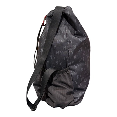 MLB男女款满印老花抽绳双肩背包