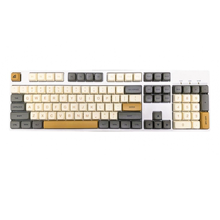 微光键帽机械PBT热升华键盘XDA原厂108keycaps87个性灰色创意104