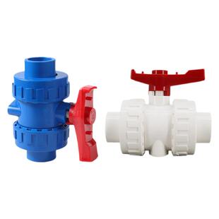 联塑PVC给水管配件20 25 32 40双活接球阀75开关63水族50阀门接头