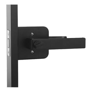 1618铝合金玻璃门极窄门锁平开门卫生间7070窄边通用磁吸执手锁具