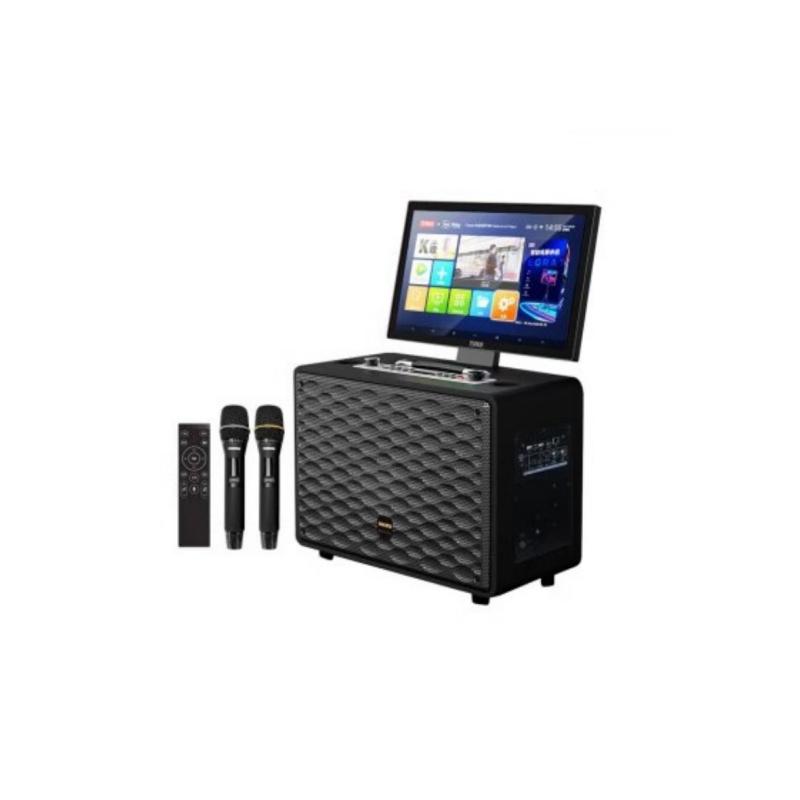 万利达视频音响歌王点歌机10寸折叠9096户外直播K歌音箱19寸屏幕