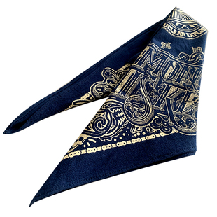核爆全视之眼共济会藏青色奇卡诺西海岸风格头巾方巾哈雷大号面巾