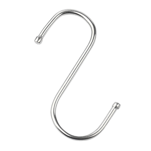 410不锈钢厨房s型挂钩金属s形钩子家用铁钩置物架单个挂s勾大小号